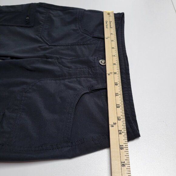 Kuhl Horizn Black Bermuda Cargo Roll Up Hiking Shorts UPF 50+ Quick Dry Size 2 - Picture 10 of 16